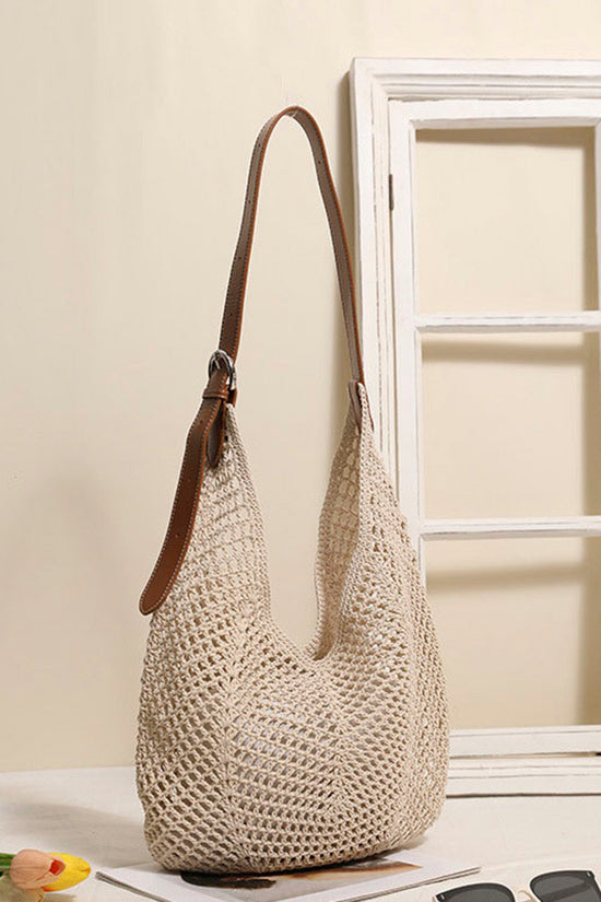 Woven Hobo Shoulder Bag