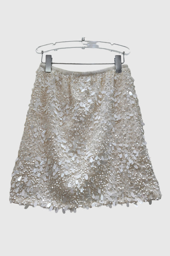 Sequin Feather Trim Crop Jacket