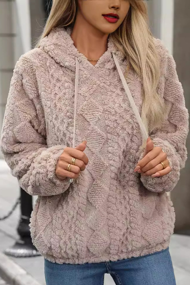 Cozy Textured Hooded Sweatshirt