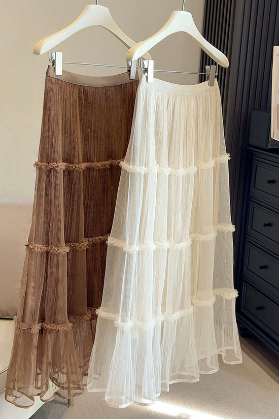 Tiered Midi Skirt