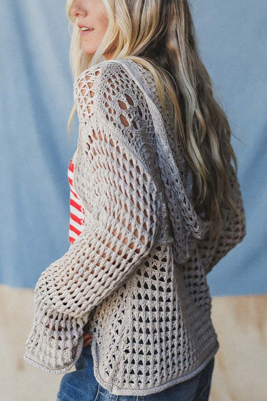 Mesh Knit Flag Sweater