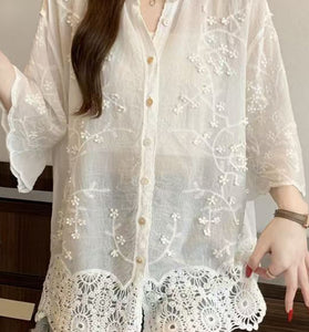 Elegant Floral Blouse