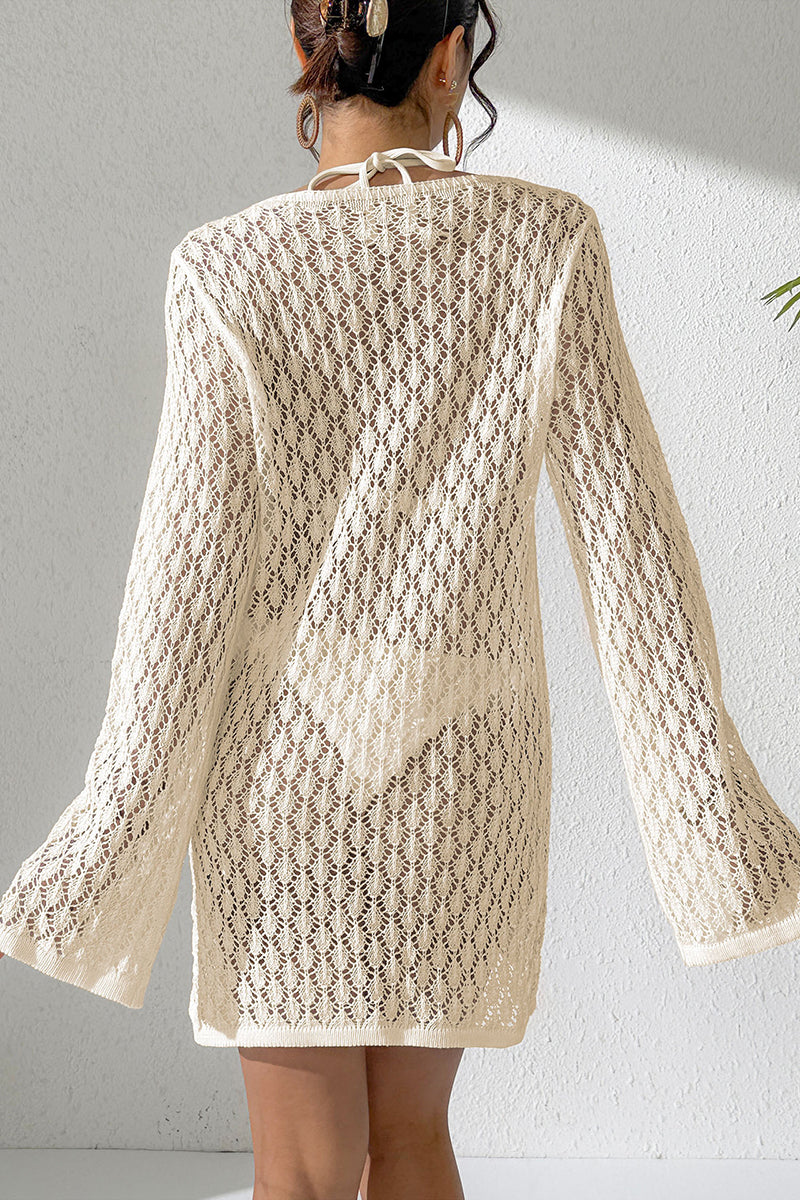 Crochet Knit Beach Cover-Up Dress
