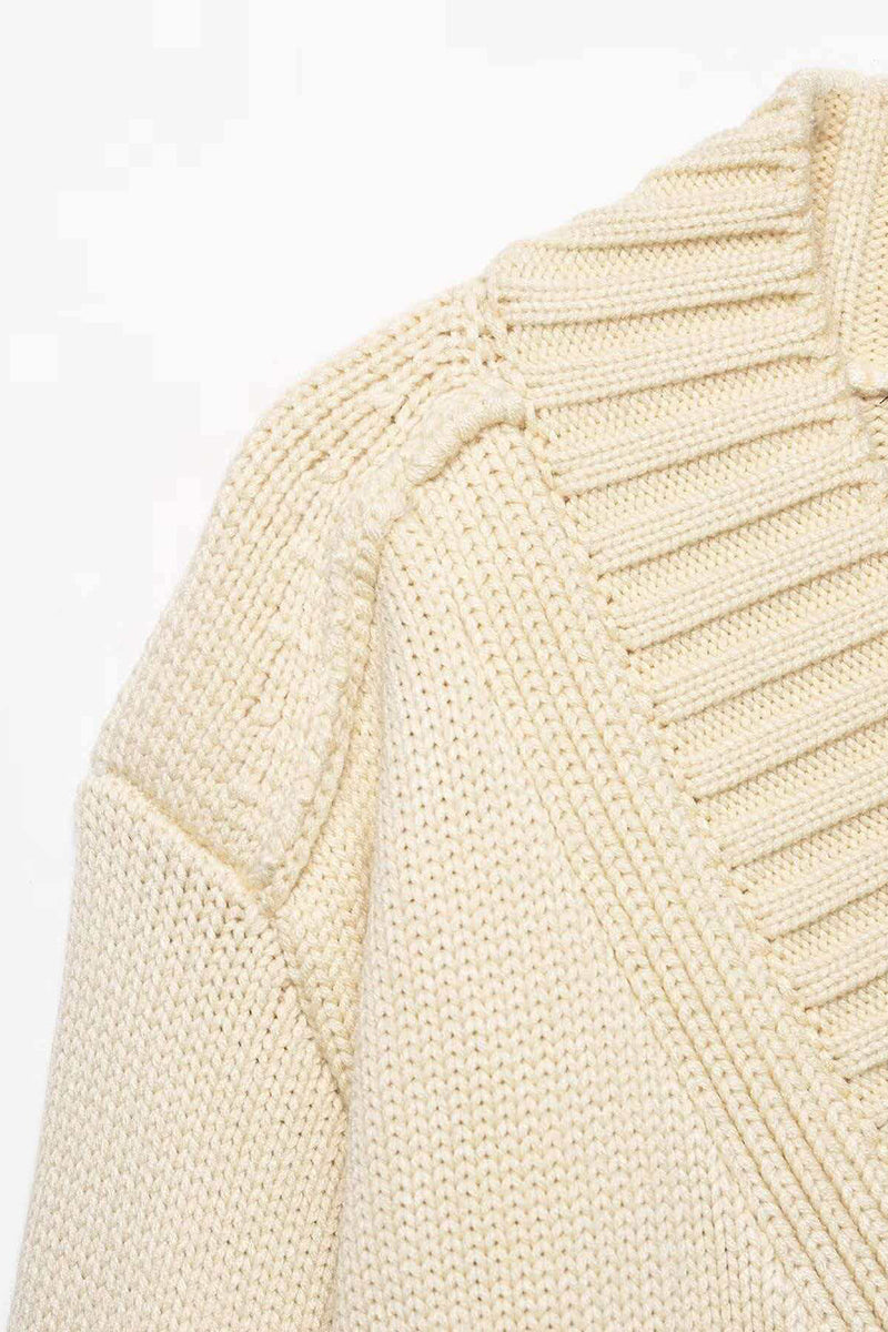 Elegant Knit Wrap Cardigan