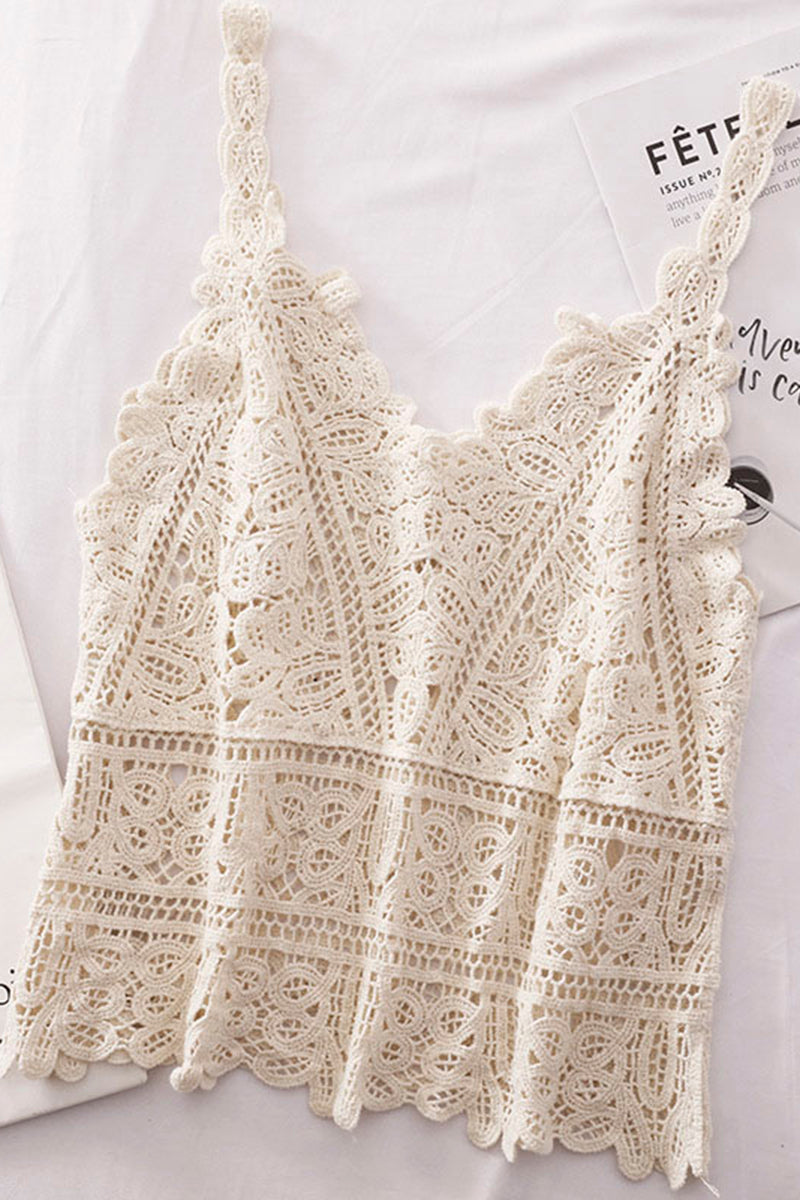 Floral Crochet Tank Top