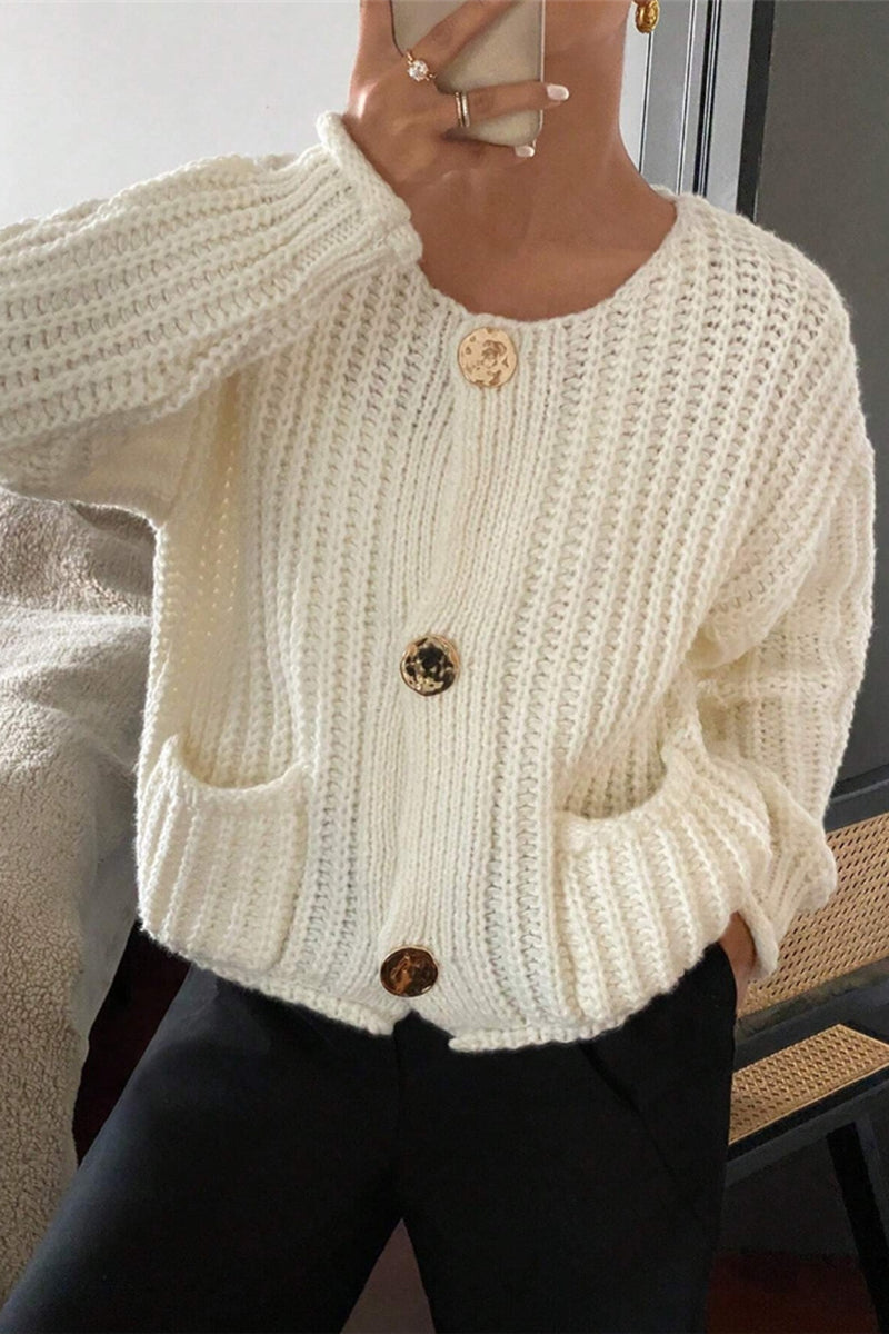 Knit Button-Up Cardigan
