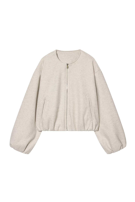 Chic Zip-Up Bomber Jacket