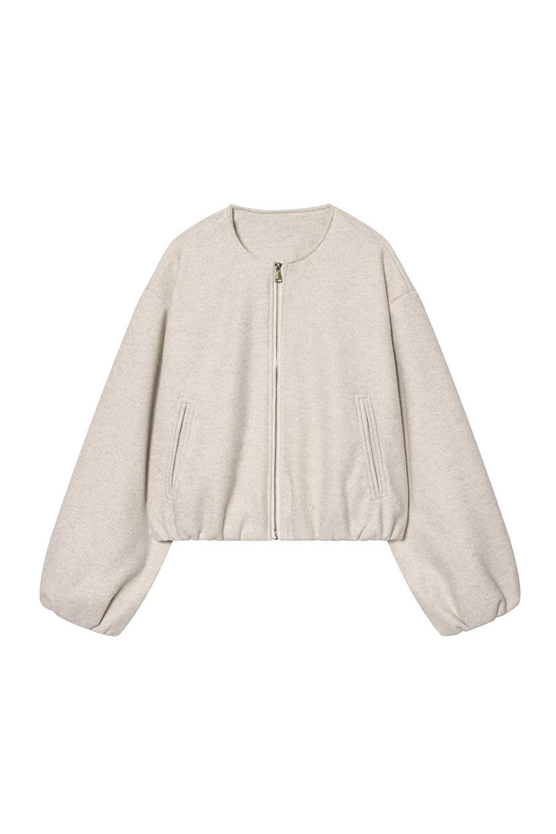 Chic Zip-Up Bomber Jacket