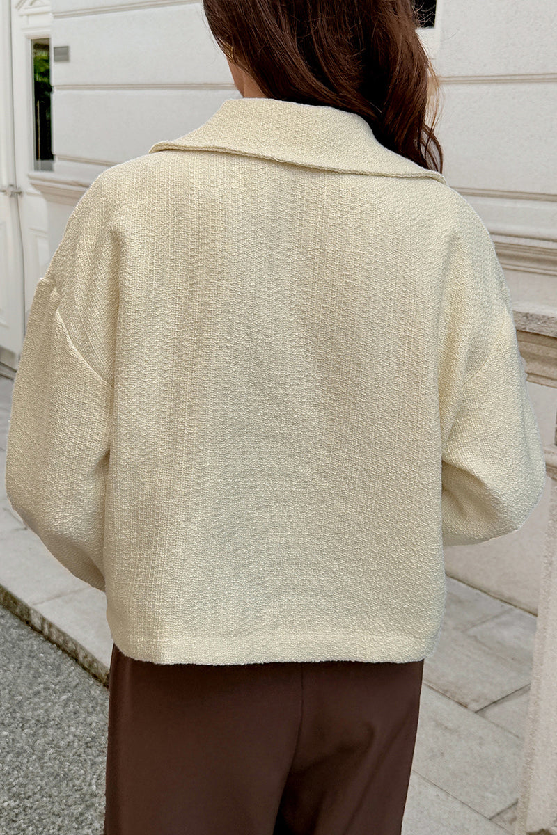 Classic Collared Zip-Up Jacket