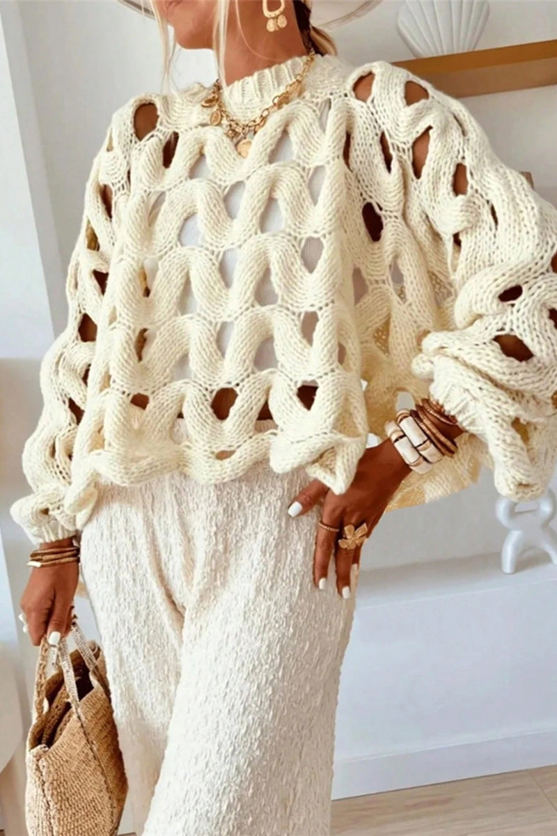 Chunky Open-Knit Sweater