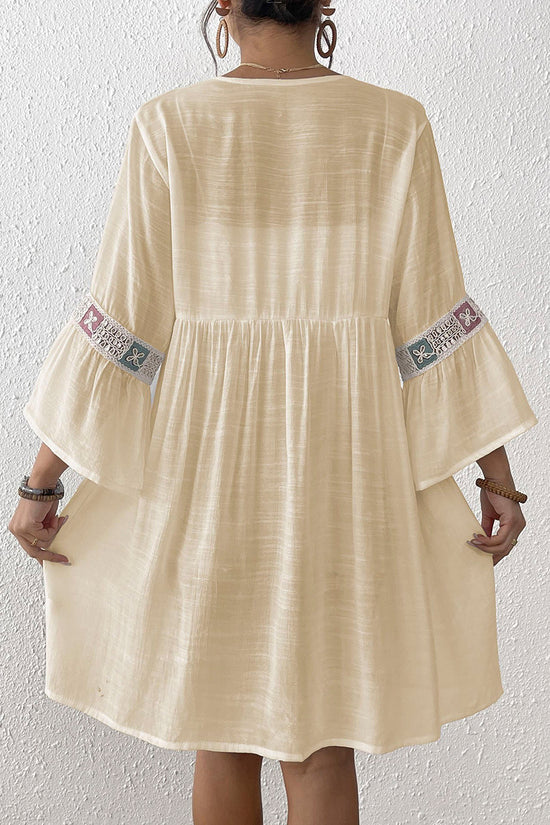 Bohemian Tie-Waist Kimono Cover-Up