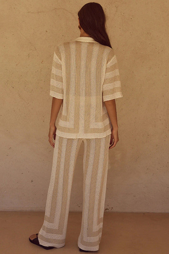 Striped Sleeve and Pants Set
