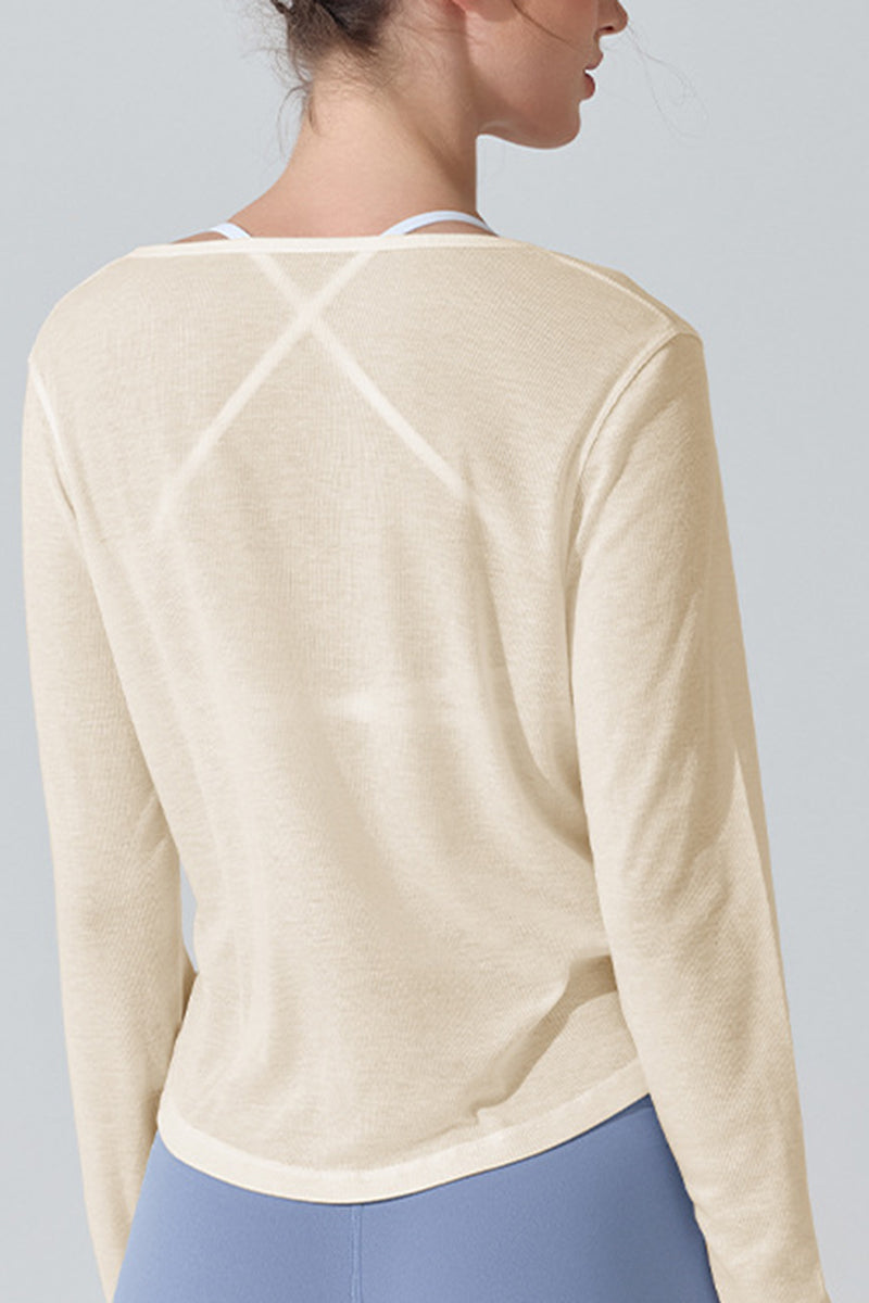 Lightweight Tie Detail Pullover Top