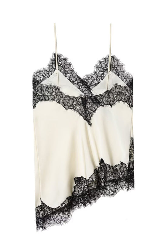 Elegant Lace Asymmetrical Camisole