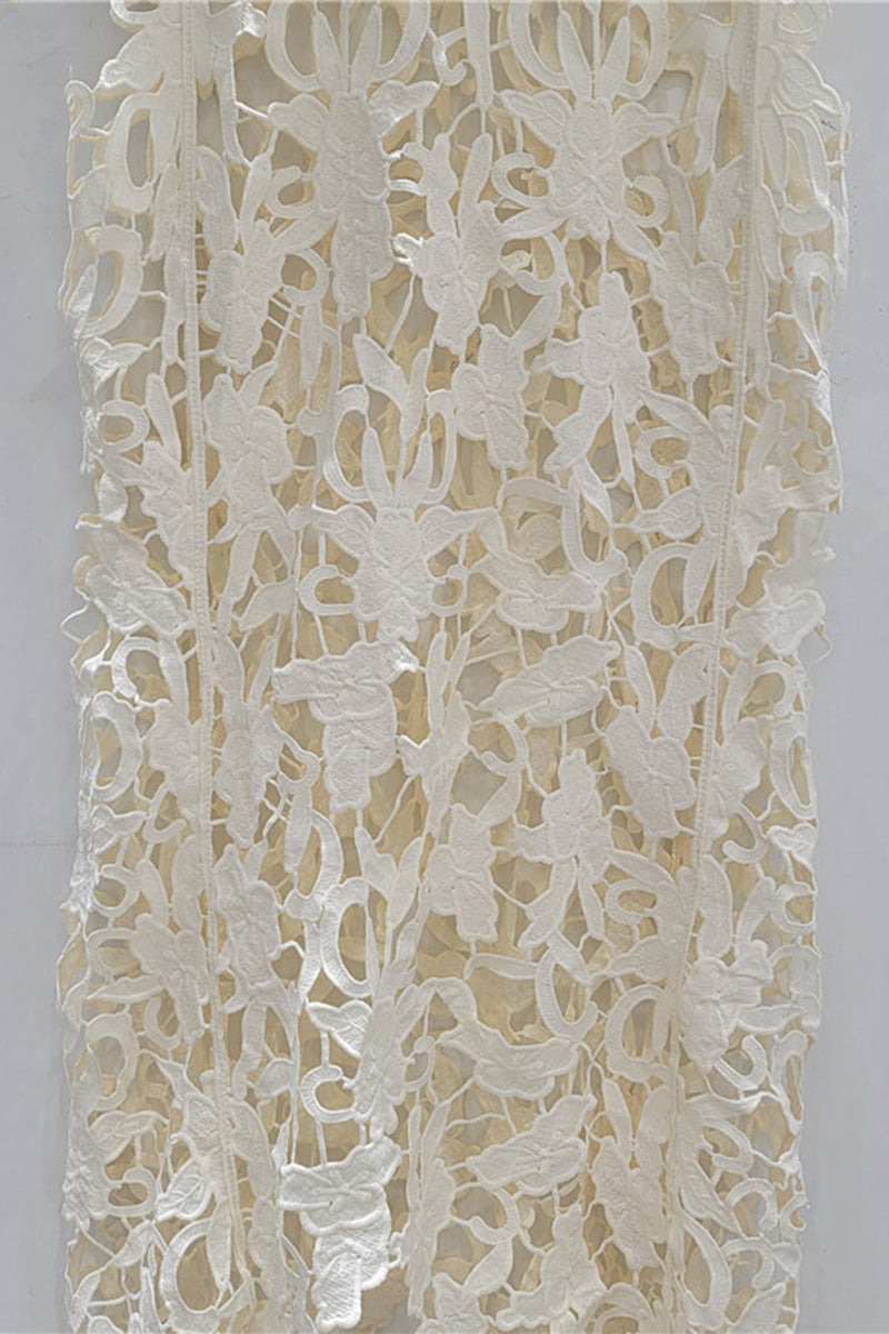 Floral Lace Sleeveless Casual Dress
