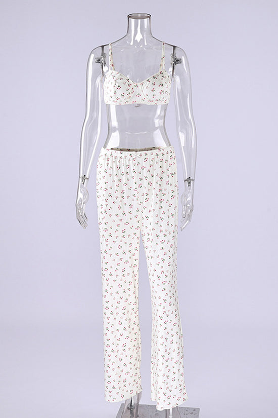 Floral Sleeveless Loungewear Set