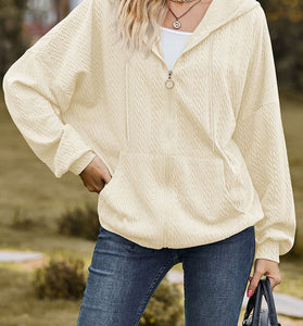 Cozy Hooded Zip-Up Sweatshirt