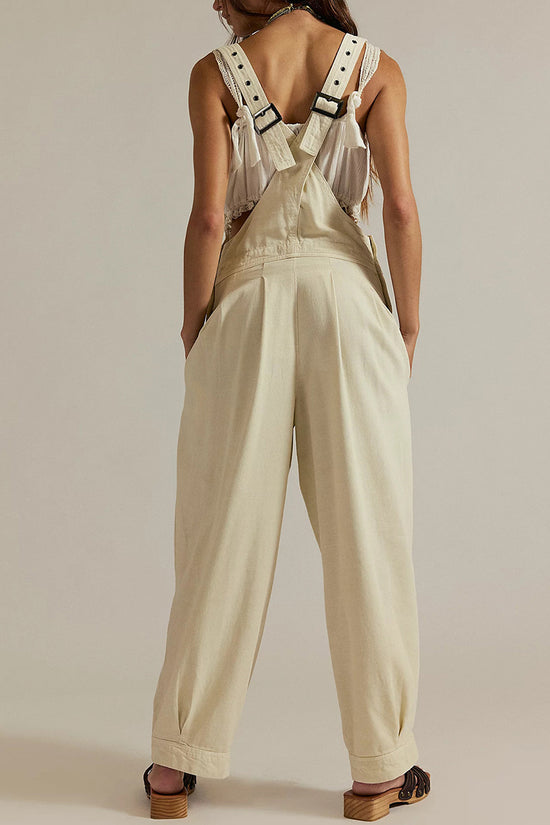 Casual Buttoned Overall Jumpsuit