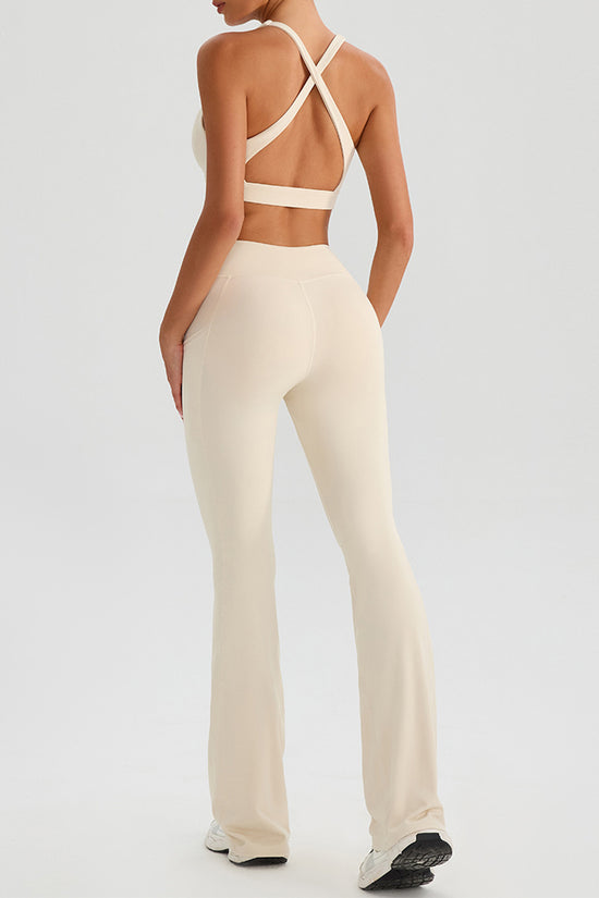 Sleek Crossover Waist Joggers