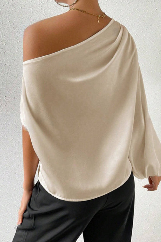 One-Shoulder Long Sleeve Top