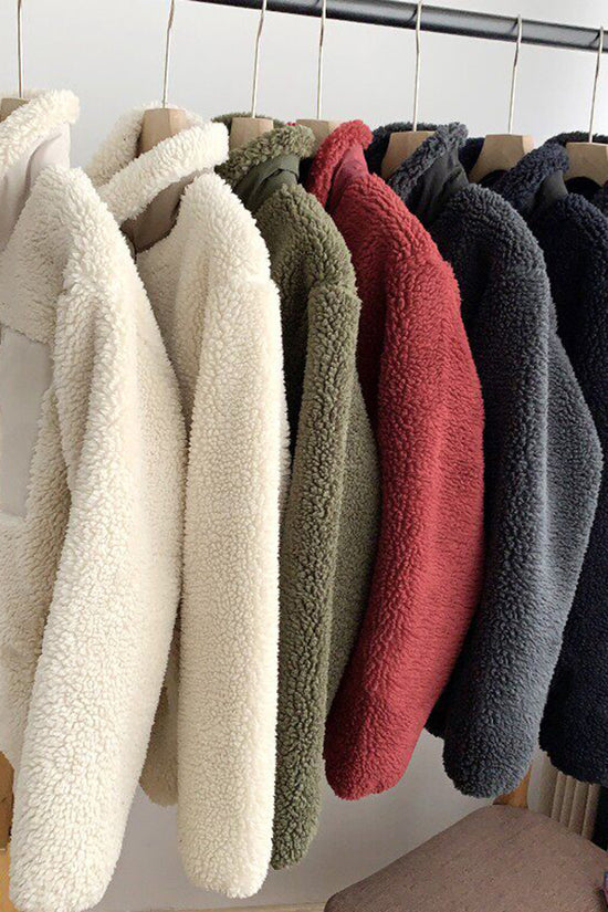 Cozy Fleece Zip-Up Coat