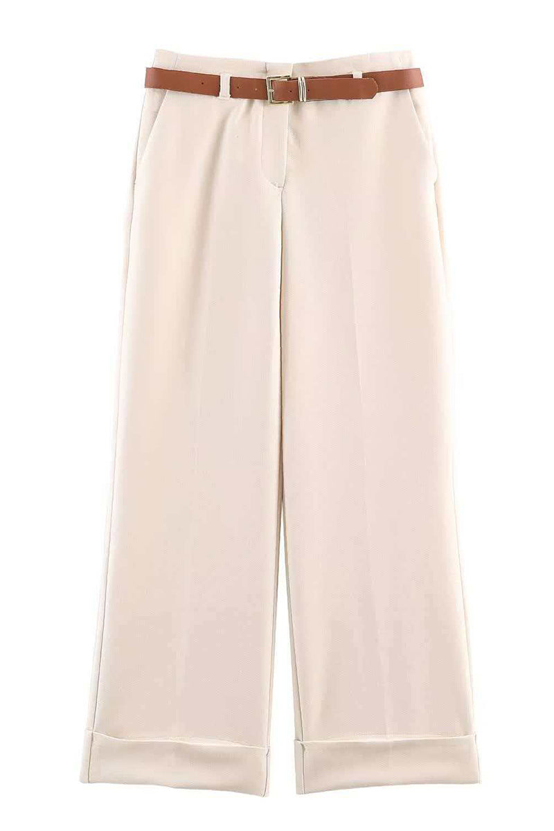 Wide-Leg Casual Pants