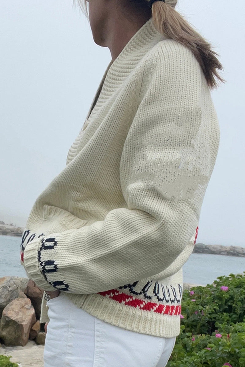 Lobster Button-Front Cardigan