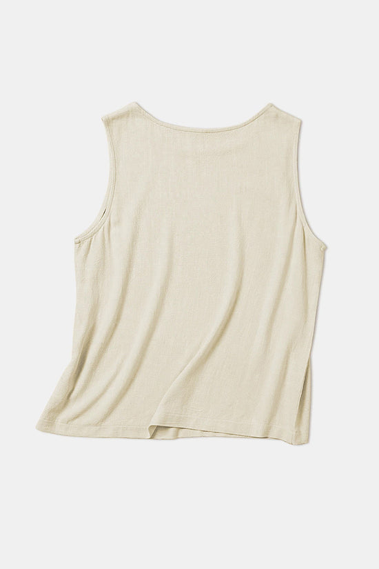 Solid Sleeveless Tank Top