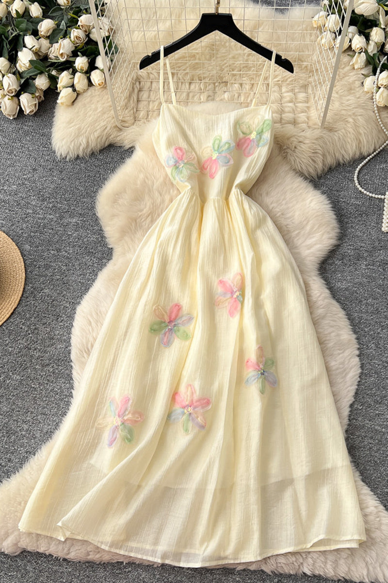Floral Spaghetti Strap Casual Dress