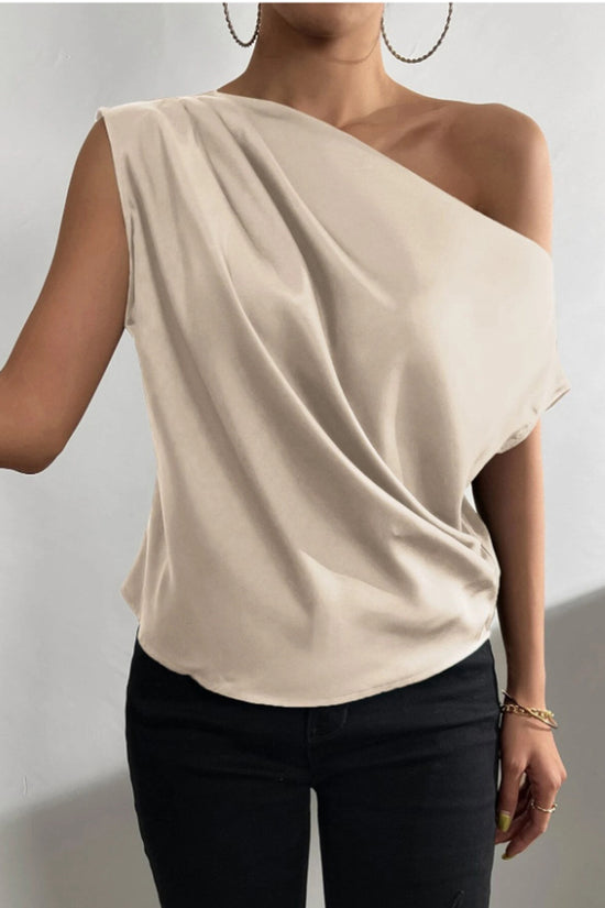 Off-Shoulder Draped Top
