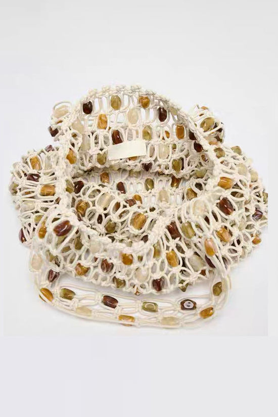 Chic Beaded Tote Bag