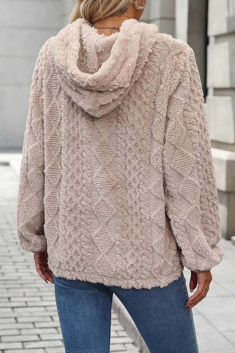 Cozy Textured Hooded Sweatshirt