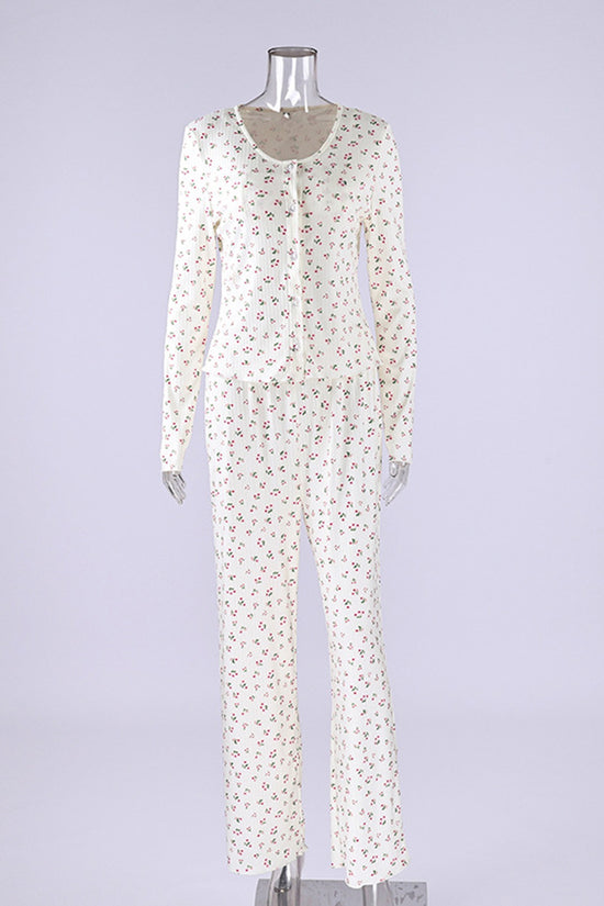 Floral Sleeveless Loungewear Set