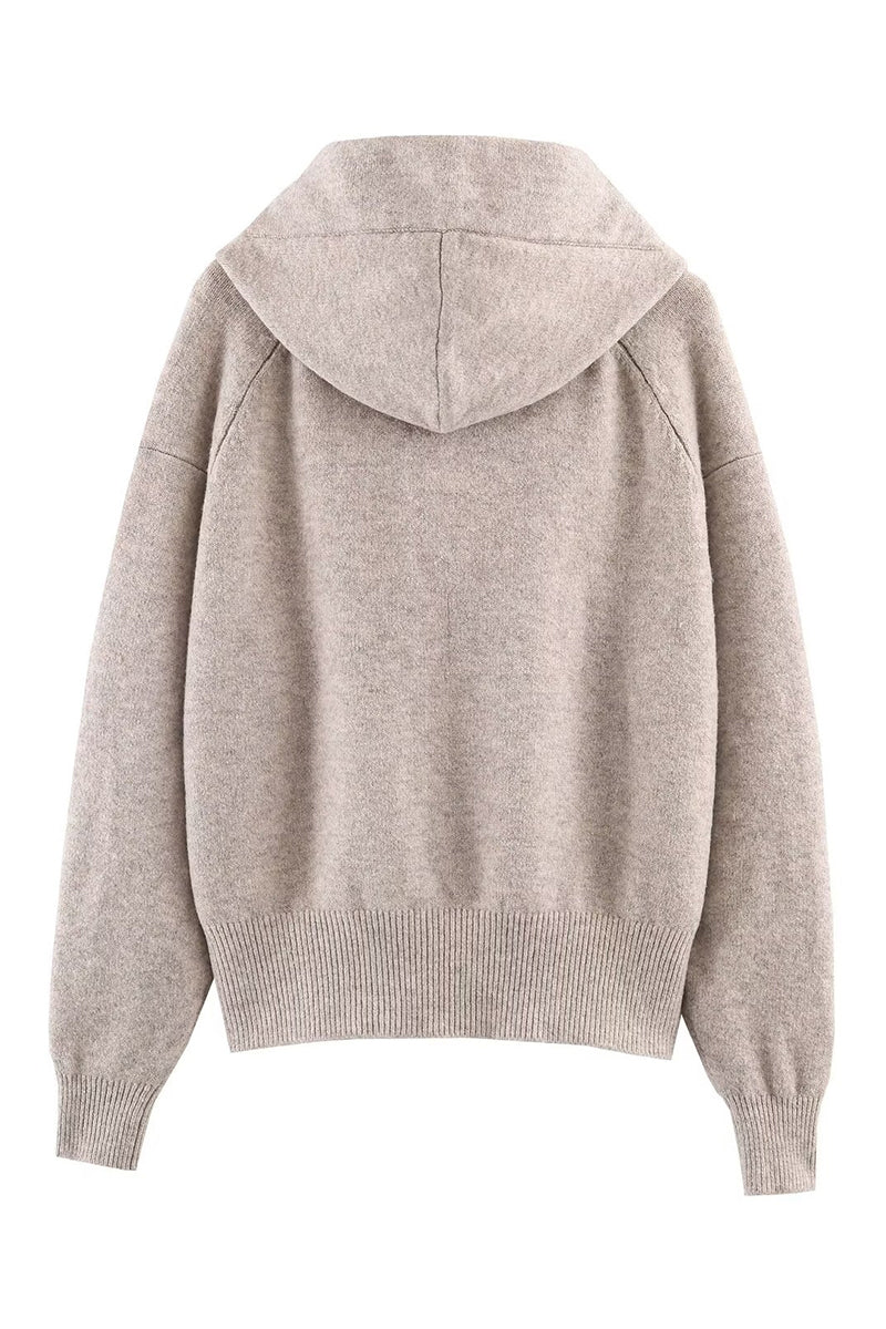 Chic Bow-Tie Hooded Sweatshirt