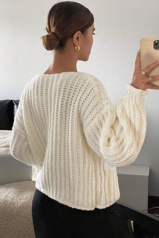 Knit Button-Up Cardigan
