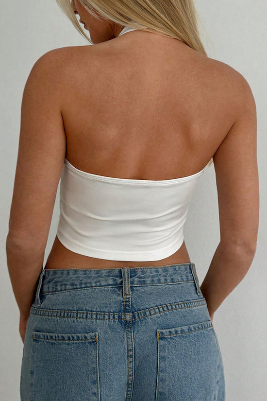 Cutout Ring Detail Sleeveless Top