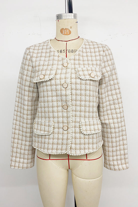 Chic Lapel Button-Up Blazer