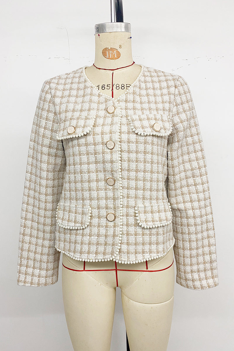 Chic Lapel Button-Up Blazer