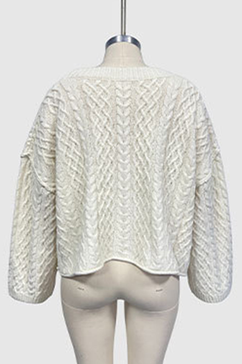 Cable Knit Buttoned Cardigan
