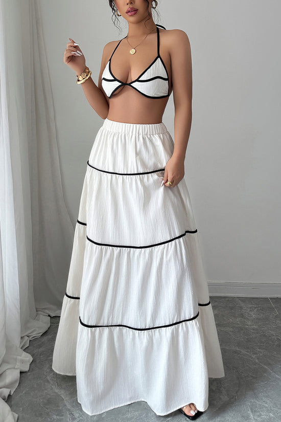 Strappy Two-Piece Skirt Set