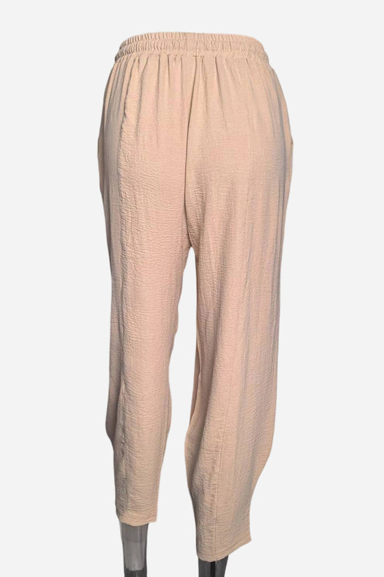 Relaxed Drawstring Casual Pants