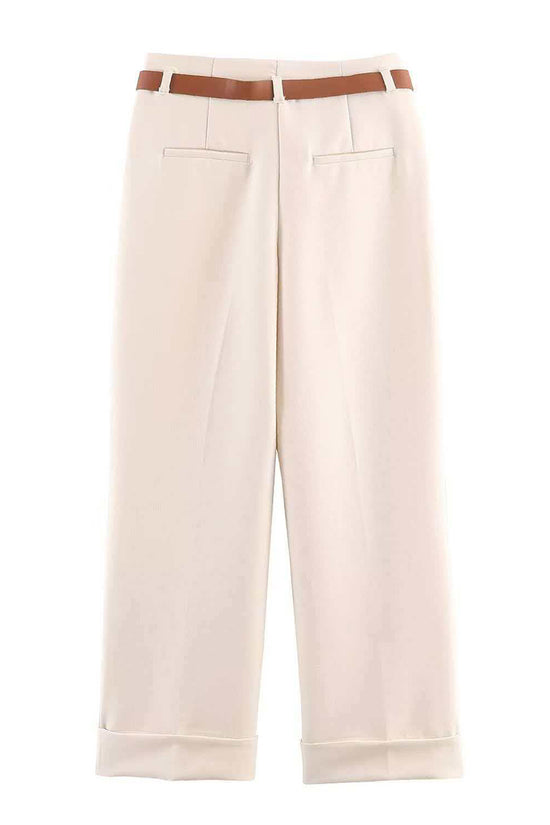 Wide-Leg Casual Pants