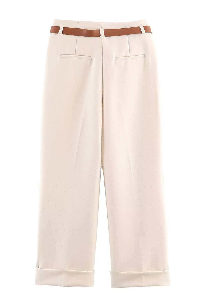 Wide-Leg Casual Pants