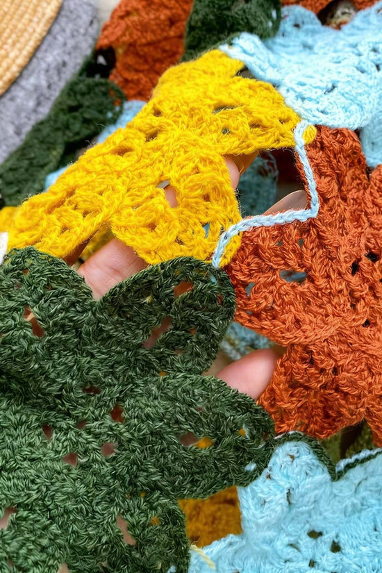 Floral Crochet Buttoned Cardigan
