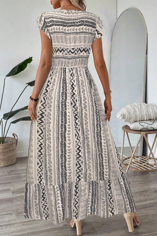 Bohemian Print Maxi Dress