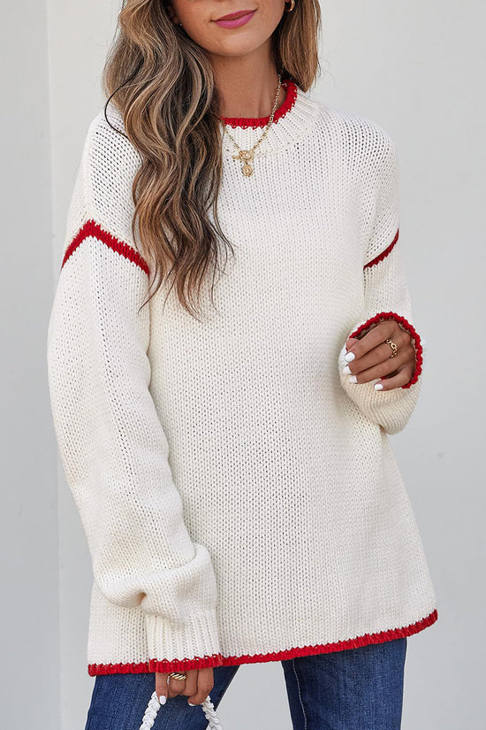 Classic Ribbed Textured Sweater