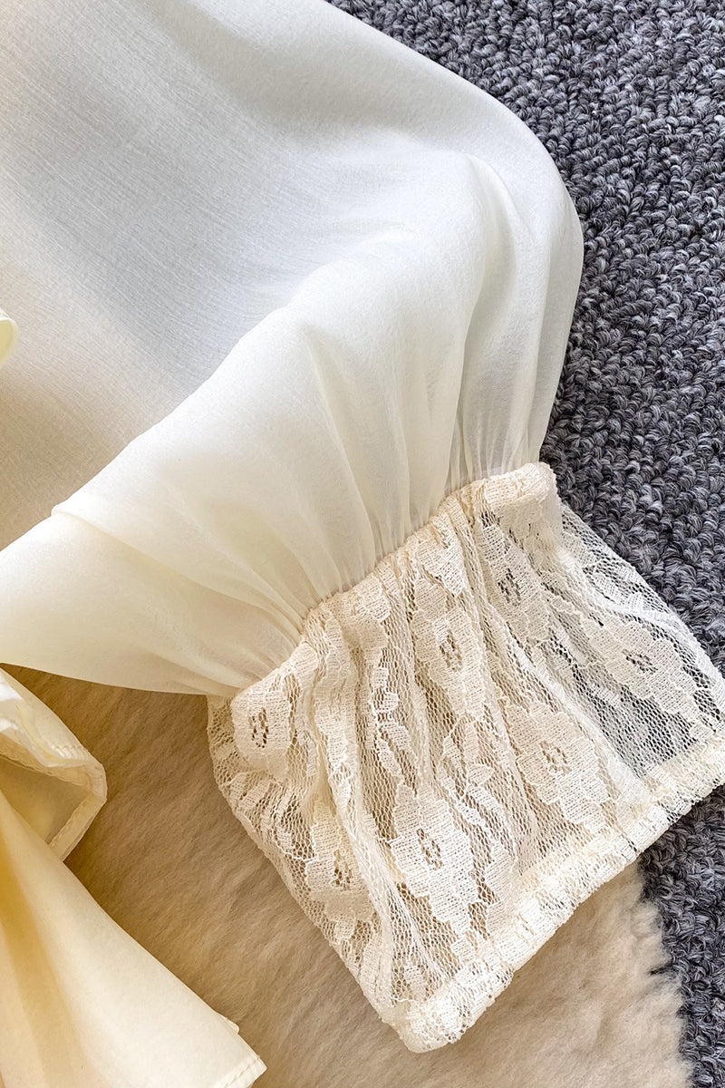Elegant Ruffled Dress with Inner Shorts