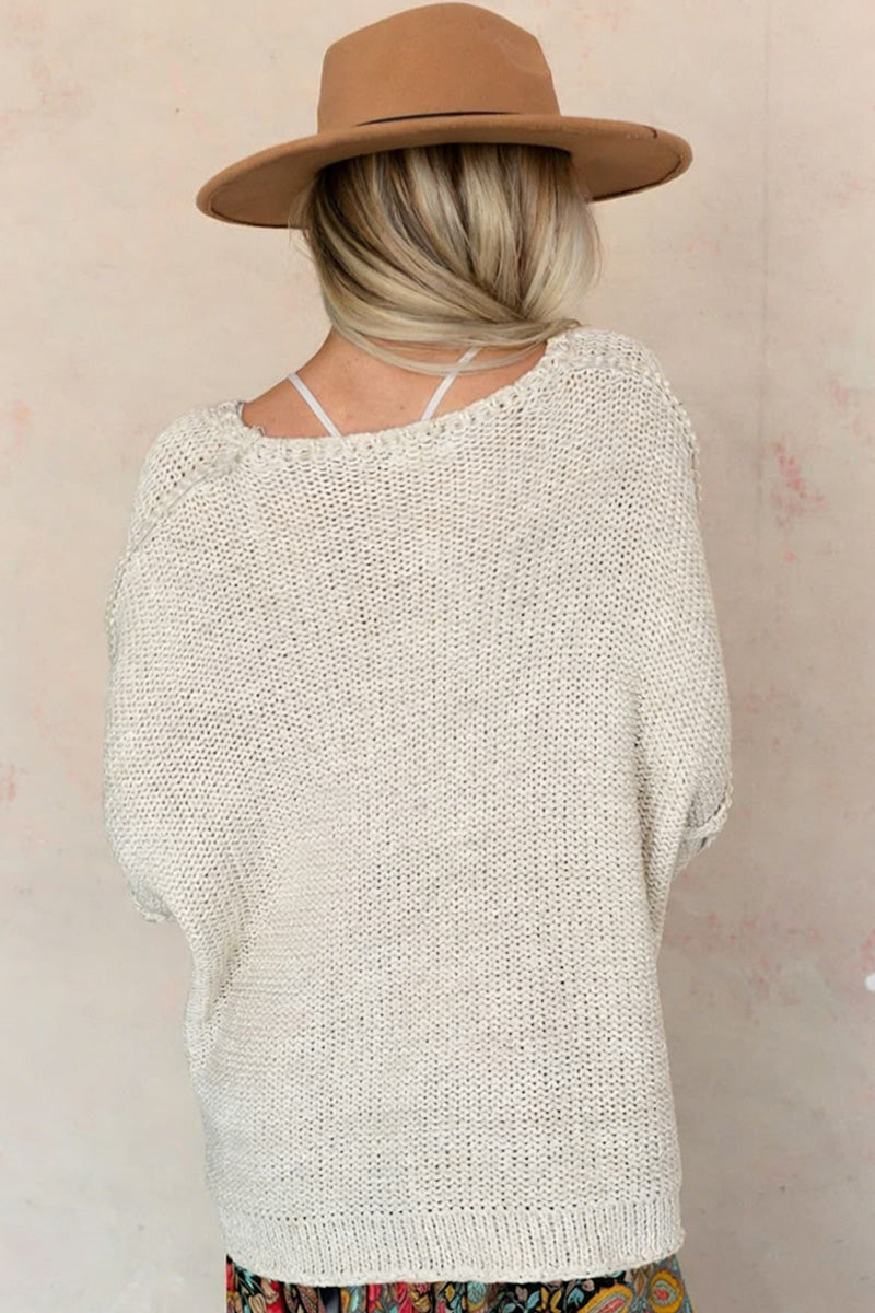 Casual Loose Knit Sweater