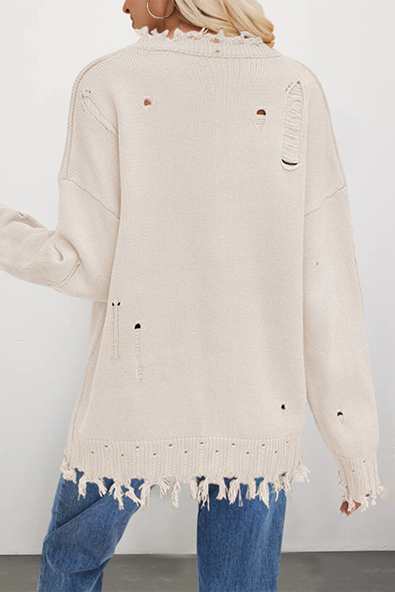 Distressed American Flag Sweater