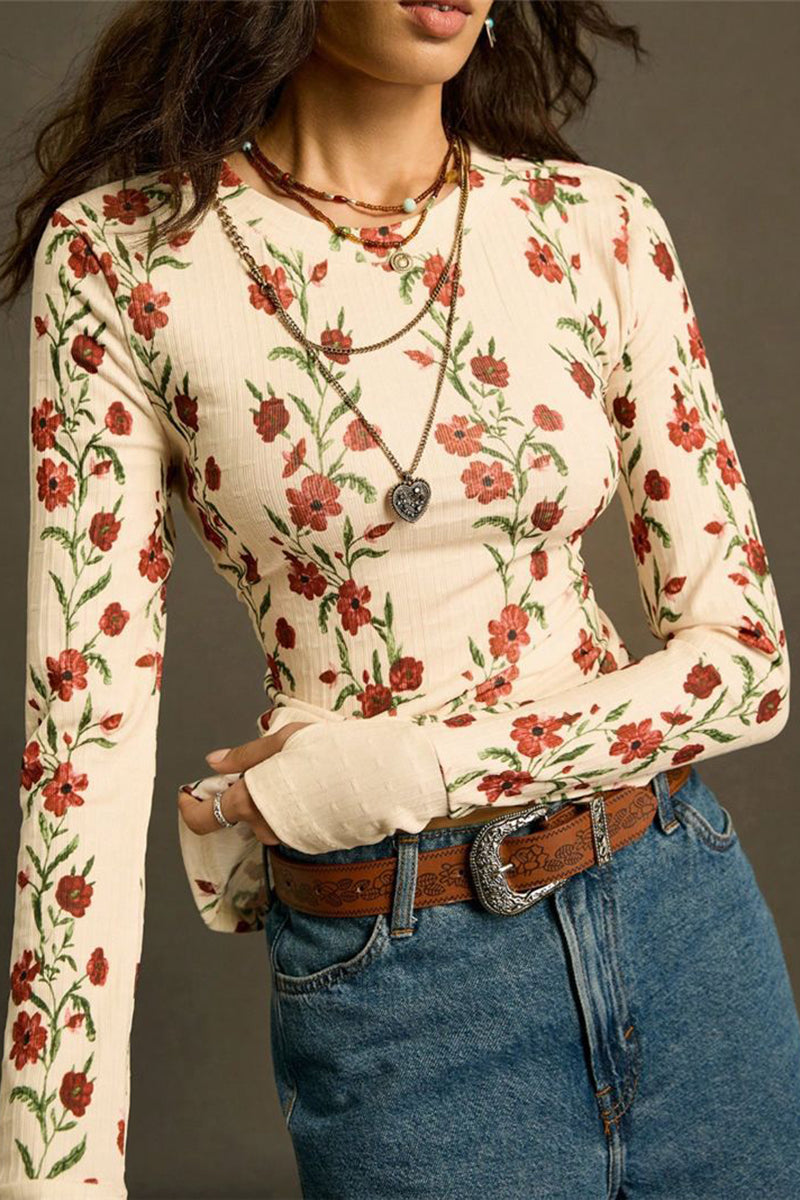 Floral Long Sleeve T-Shirt